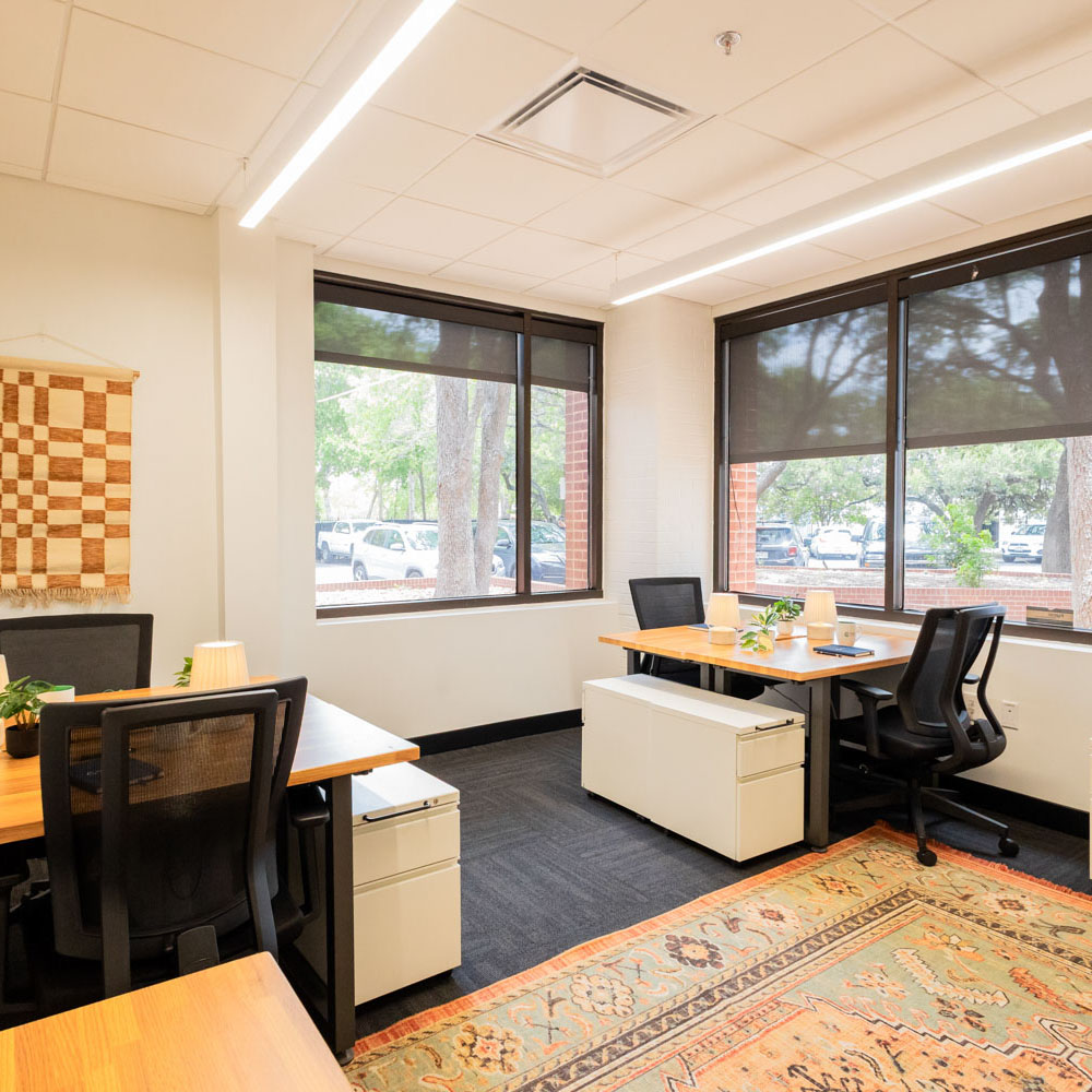 Project Cowork office space with singular and double desks