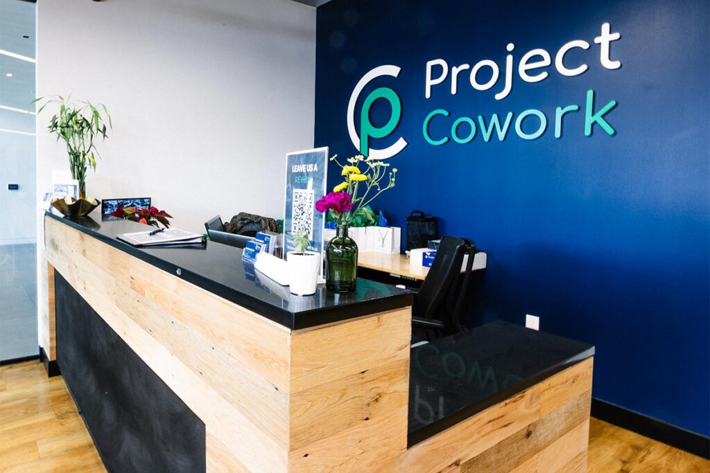 Project Cowork front desk area